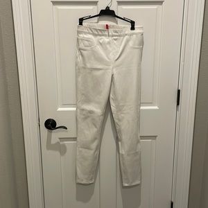 Spanx skinny white size medium denim jeggins